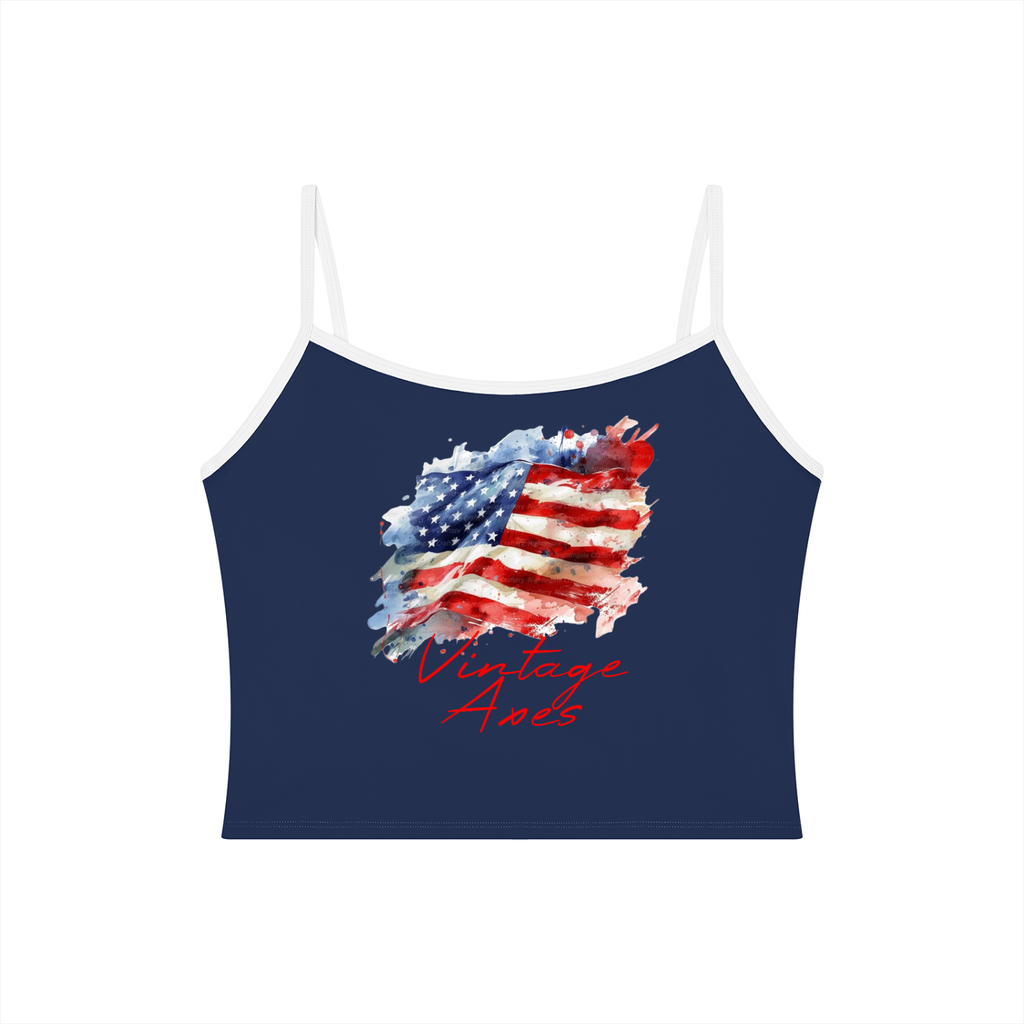 American Flag VA Womens Yoga Tank Top